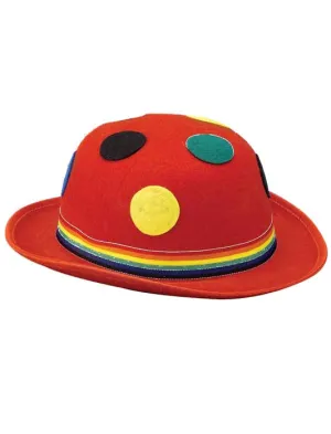 Polka Dot Red Clown Costume Hat