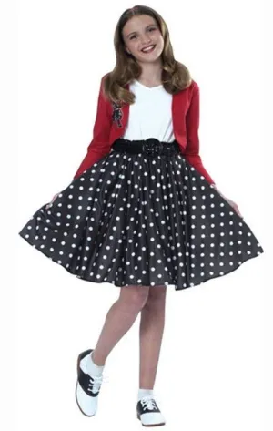Polka Dot Rocker Girls 1950s Costume