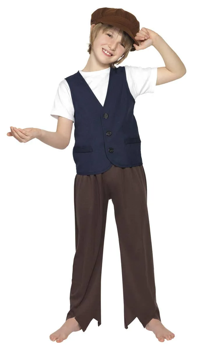 Poor Victorian Peasant Boys Book Week Costume