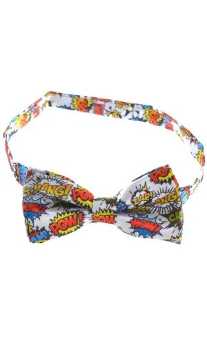 Pop Art Cartoon Bow Tie Costume Accessory