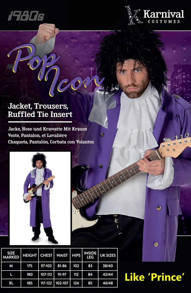 Pop Icon Mens Prince Fancy Dress Costume