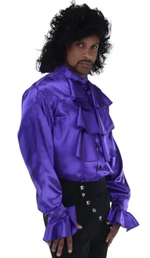 Pop Star Prince Mens Satin Costume Shirt