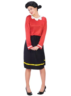 Popeye Olive Oyl Womens Dress Up Costume