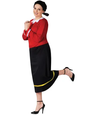 Popeye Olive Oyl Womens Plus Size Costume