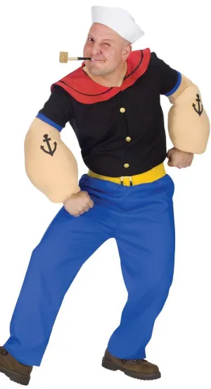 Popeye Sailor Mens Fancy Dress Costume