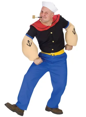 Popeye The Sailor Man Mens Costume