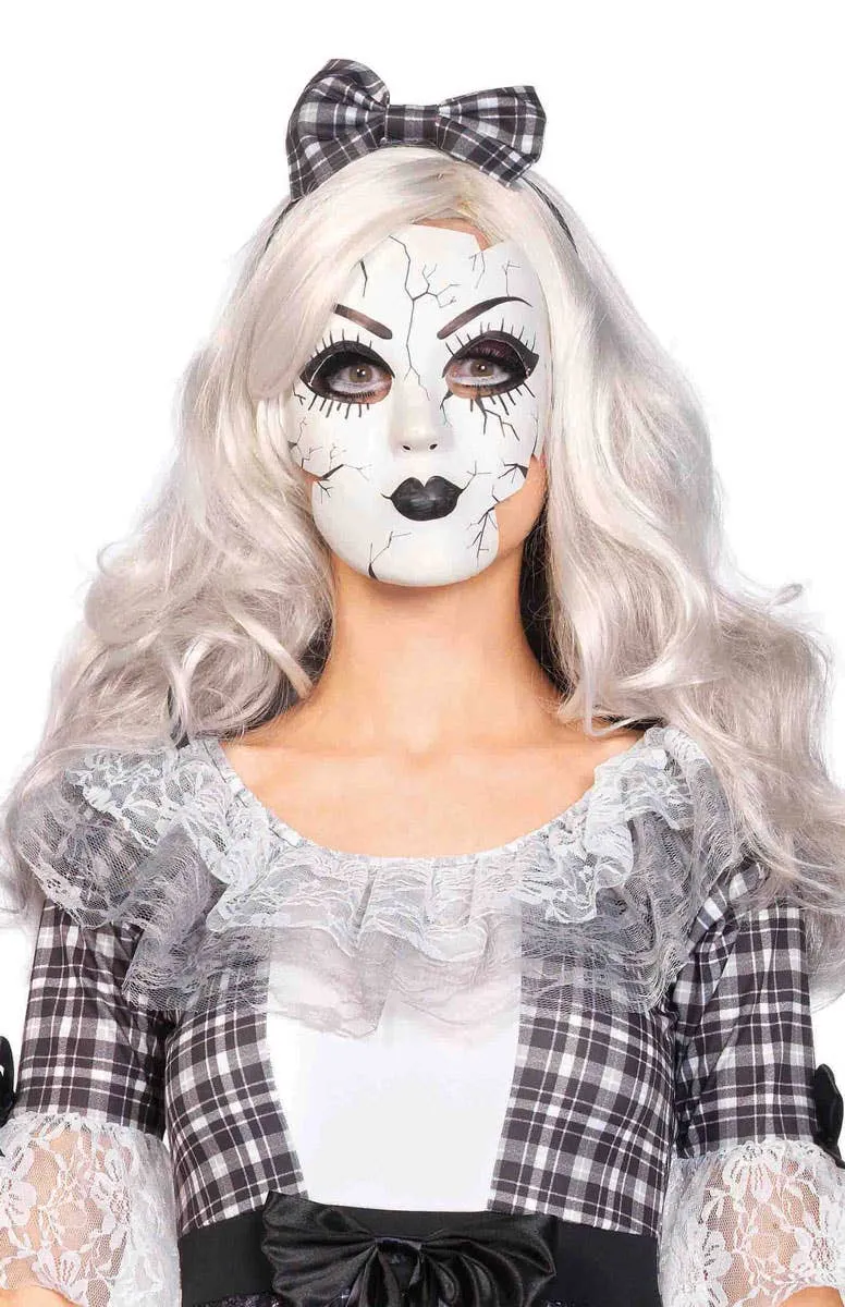 Porcelain Doll Womens Halloween Costume Mask