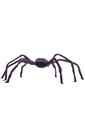 Posable Purple Spider Halloween Decoration