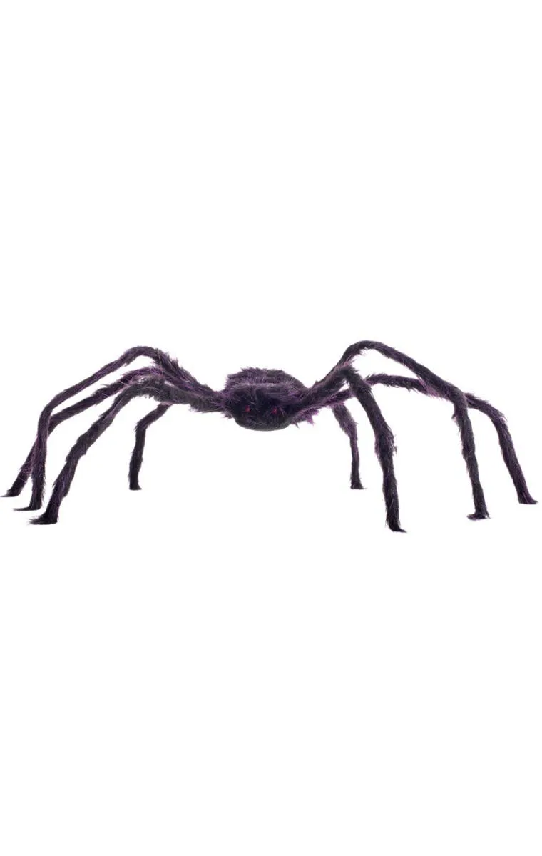 Posable Purple Spider Halloween Decoration