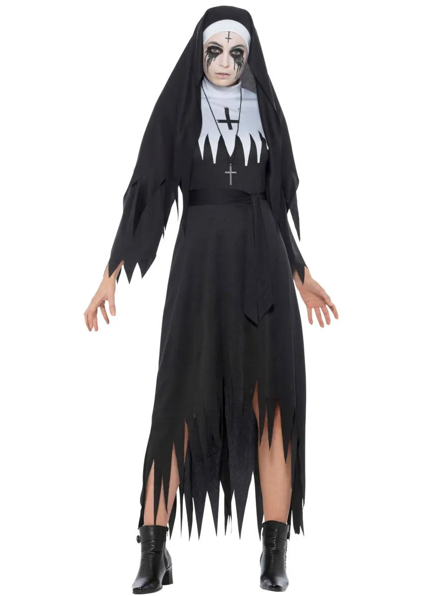 Possessed Demon Nun Womens Halloween Costume