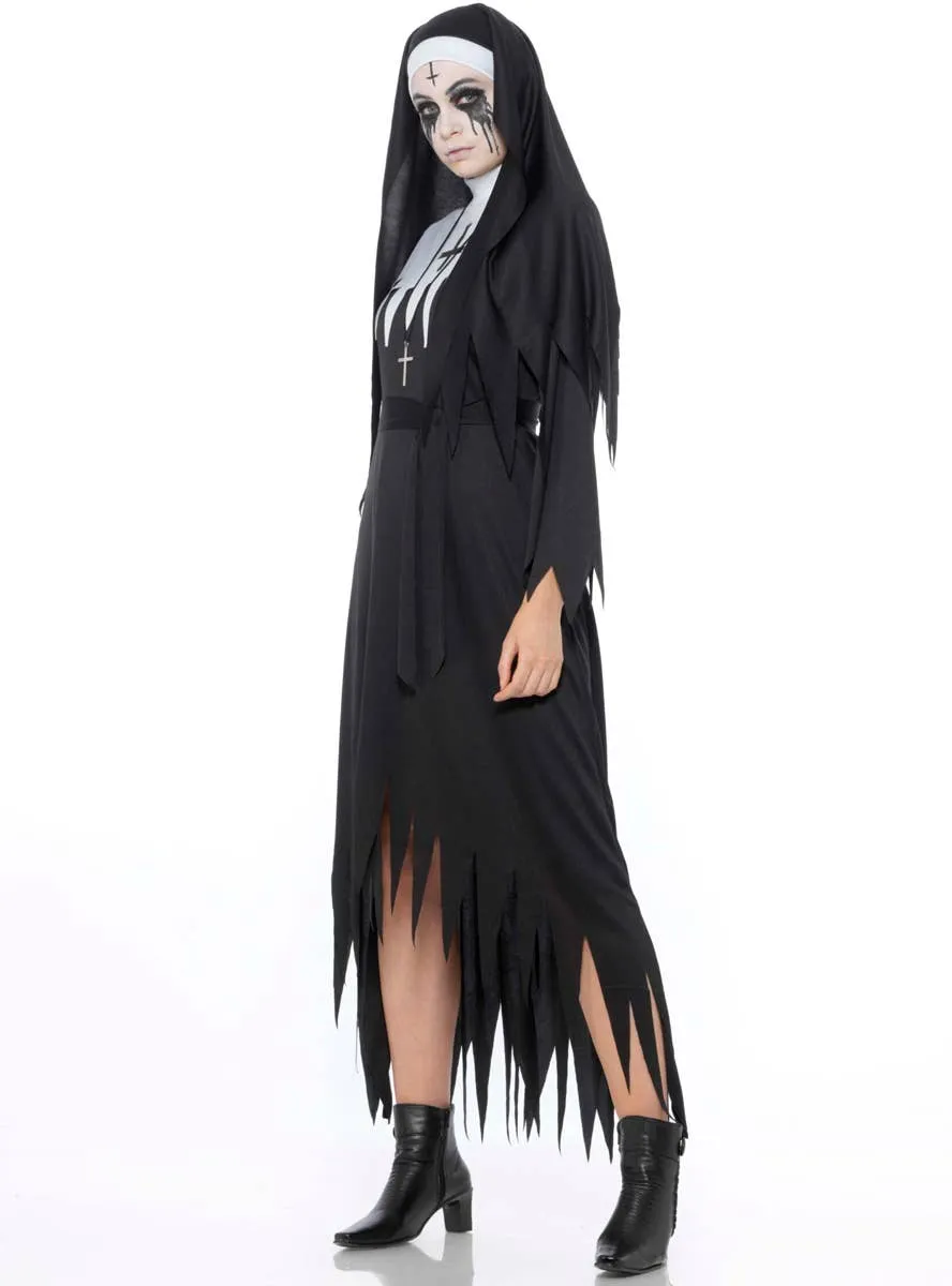 Possessed Demon Nun Womens Halloween Costume