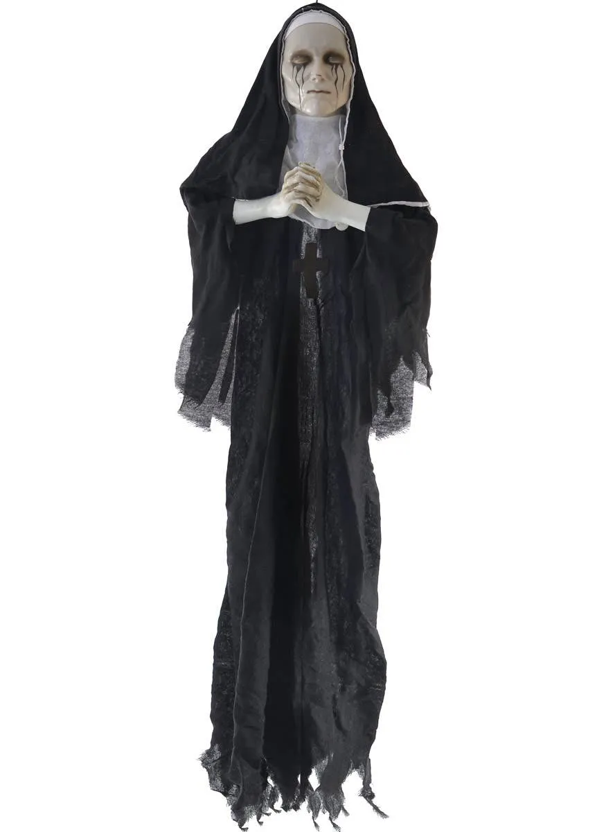 Possessed Praying Nun Halloween Decoration with Sound