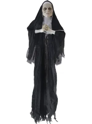 Possessed Praying Nun Halloween Decoration with Sound