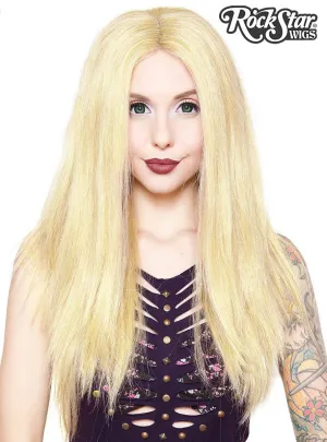 Premium Lace Front Long Straight 24" Womens Light Blonde Mix Wig
