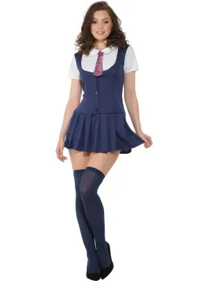 Preppy Schoolgirl Womens Chrissy Amphlett Style Costume