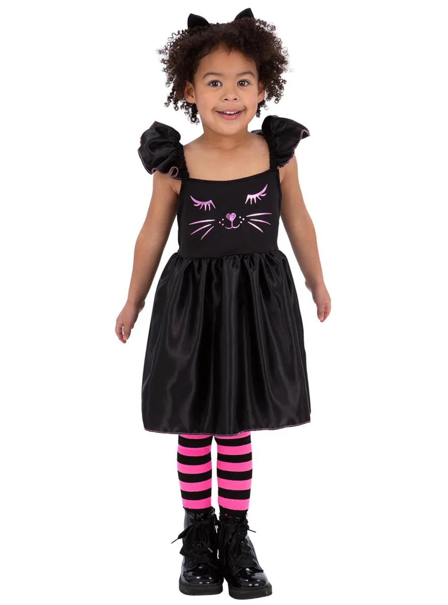 Pretty Black Cat Girls Halloween Costume