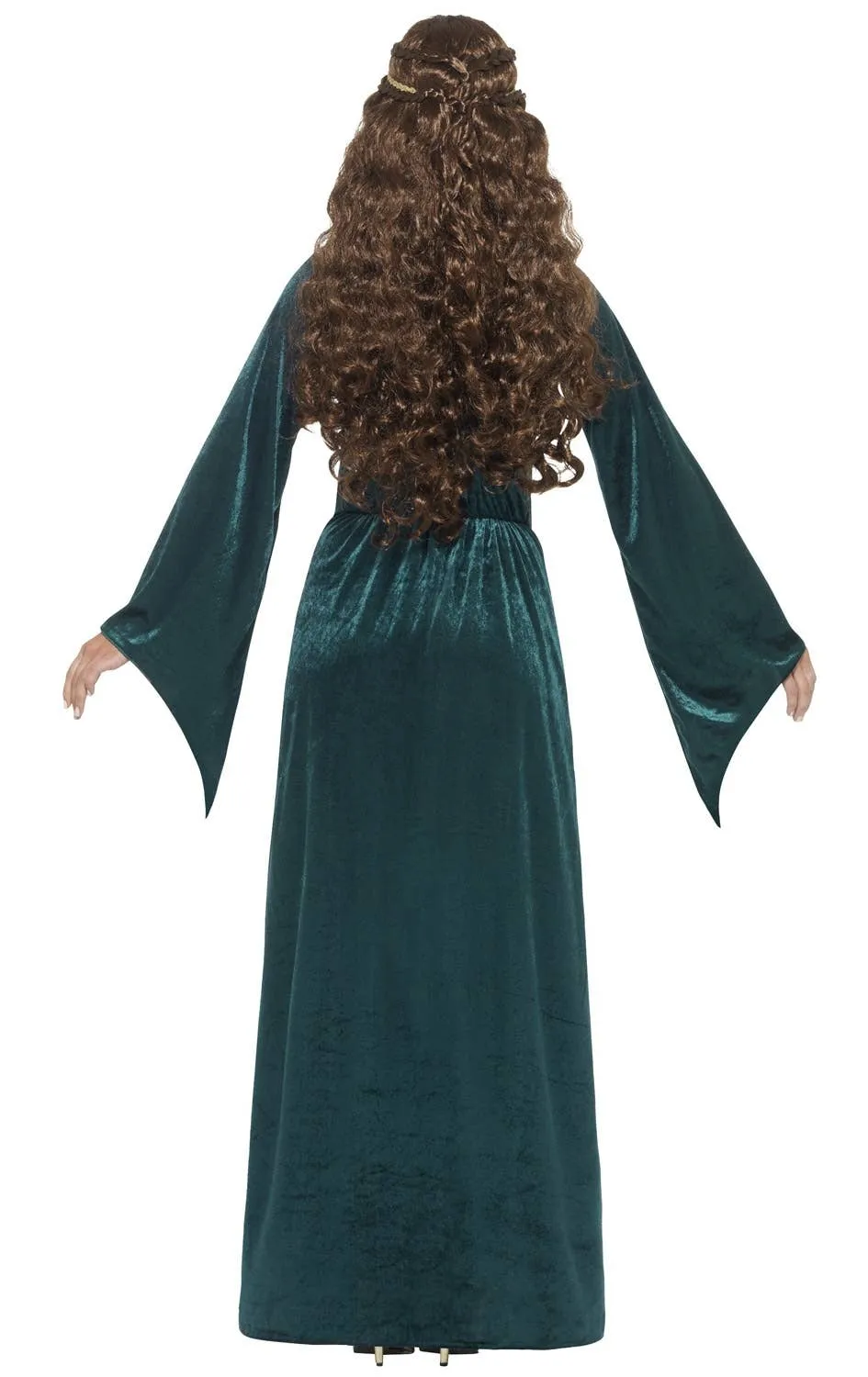 Pretty Green Medieval Maid Womens Plus Size Costume