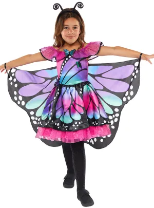 Pretty Pink And Purple Butterfly Girls Costume