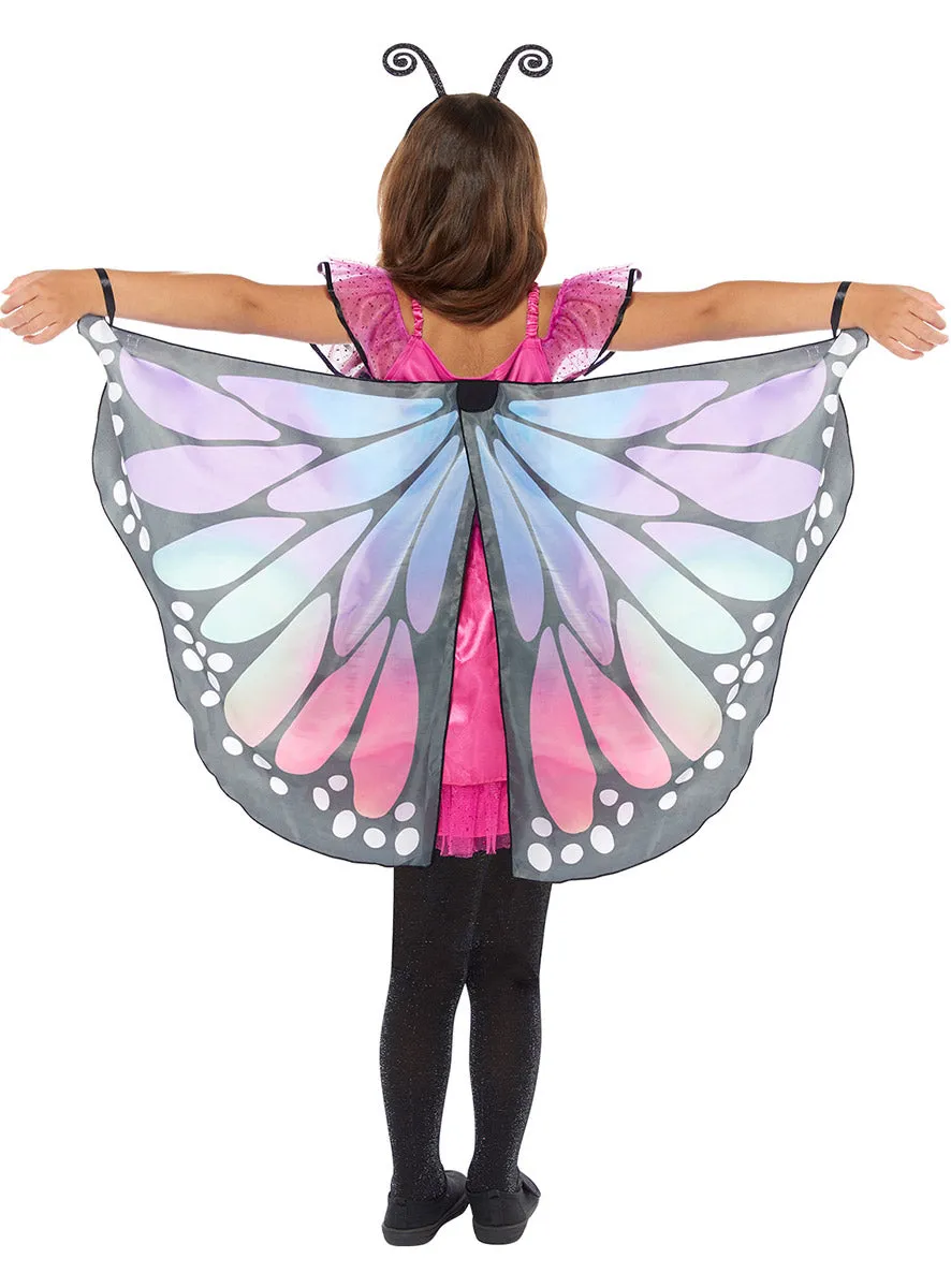 Pretty Pink And Purple Butterfly Girls Costume