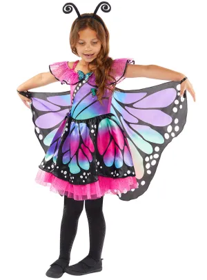 Pretty Pink And Purple Butterfly Toddler Girls Costume