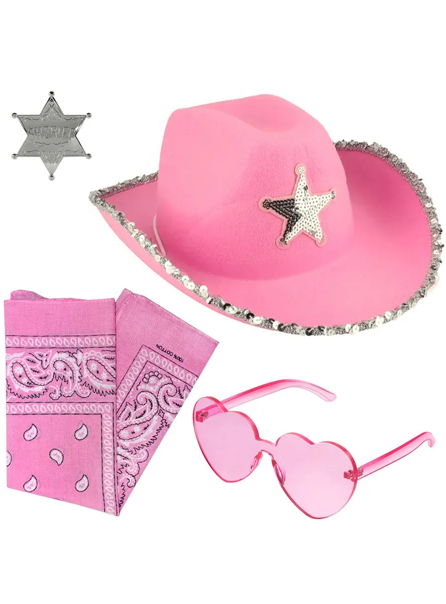 Pretty Pink Cowgirl Accessory Set