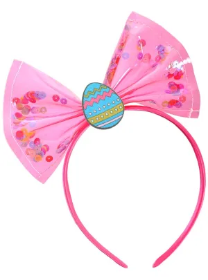 Pretty Pink Easter Bow Costume Headband