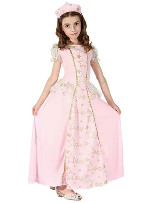 Pretty Pink Princess Girls Dress Up Costume