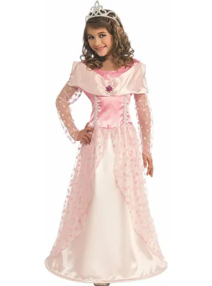 Pretty Pink Star Princess Girls Fancy Dress Costume