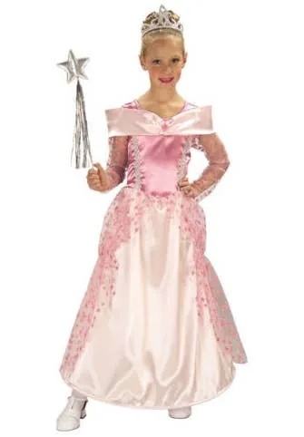 Pretty Pink Star Princess Girls Fancy Dress Costume