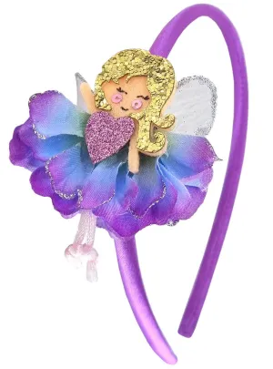 Pretty Purple Flower Fairy Girls Costume Headband