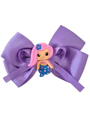 Pretty Purple Mermaid Hair Bow Costume Accessory