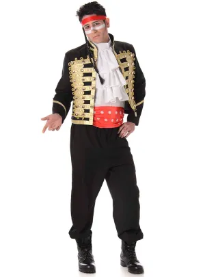Prince Charming Mens Adam Ant Pop Star Costume