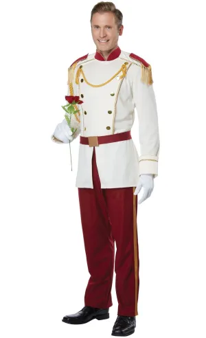 Prince Charming White Storybook Mens Book Week Costume