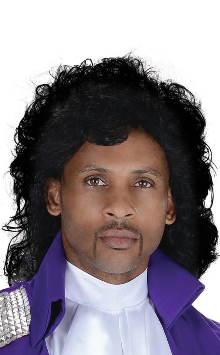 Prince Pop Icon Style Mens Costume Wig