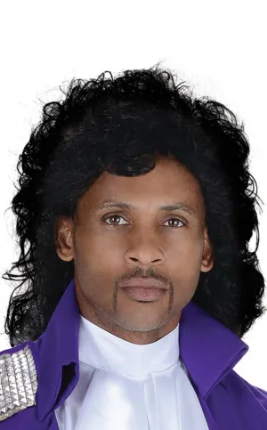 Prince Pop Icon Style Mens Costume Wig