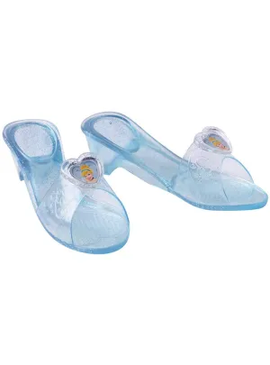 Princess Cinderella Girls Blue Jelly Costume Shoes