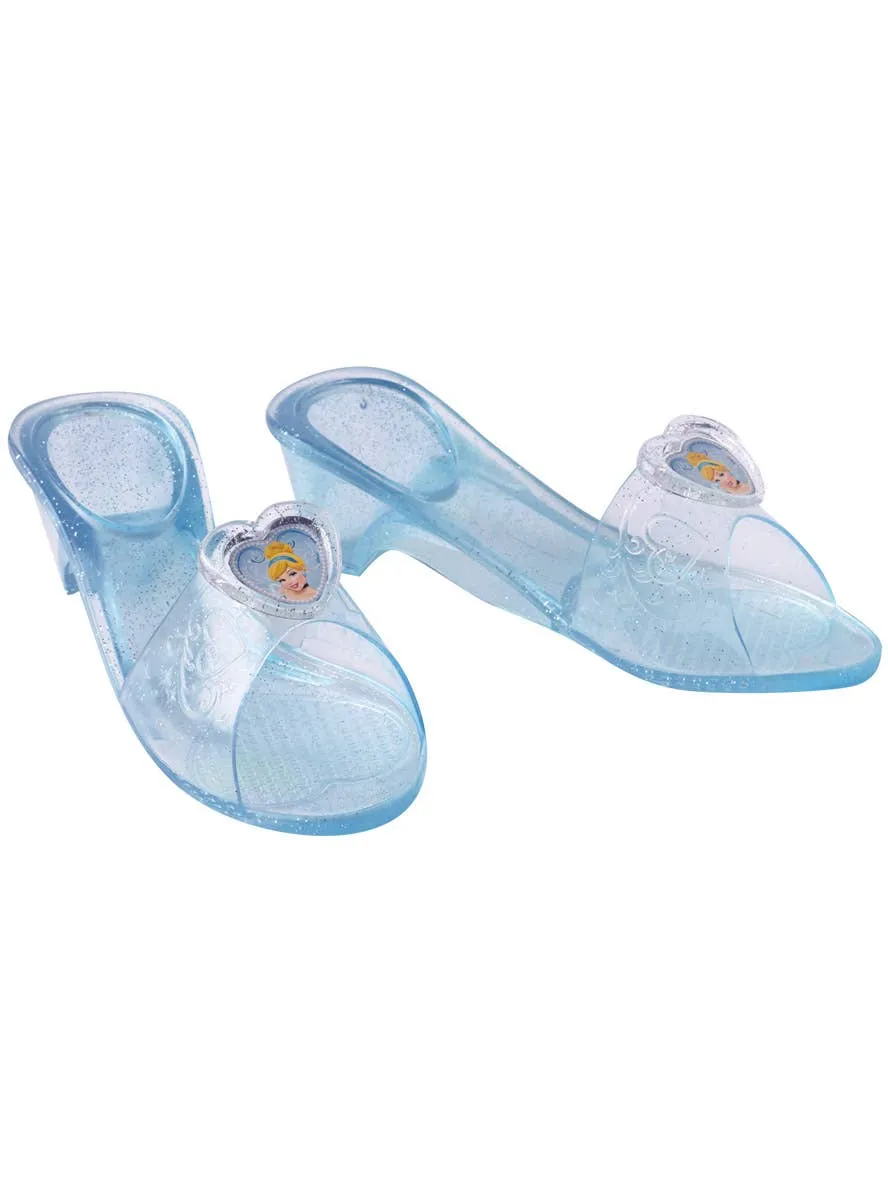 Princess Cinderella Girls Blue Jelly Costume Shoes