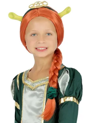 Princess Fiona Girls Orange Costume Wig