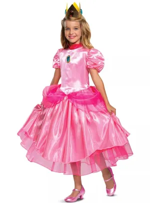 Princess Peach Deluxe Girls Super Mario Costume