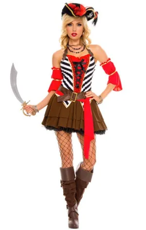 Private Pirate Womens Dress Up Costume