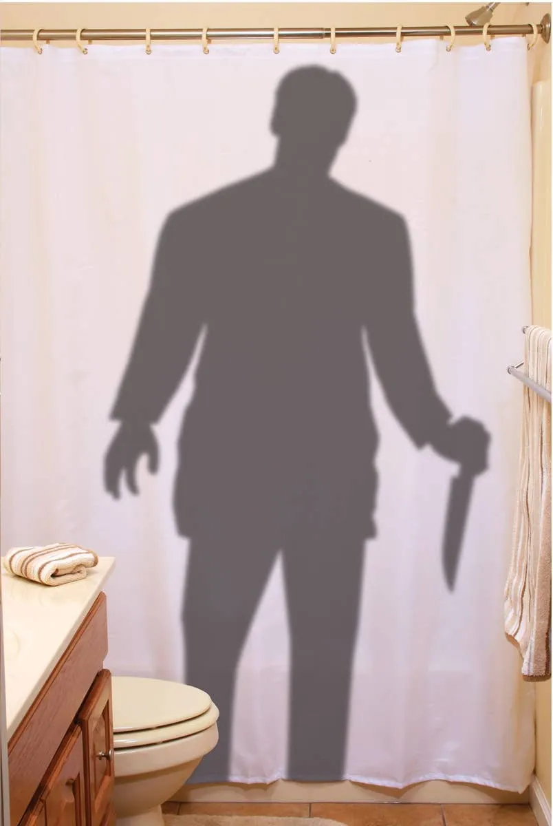 Psycho Stalker Halloween Shower Curtain Decoration