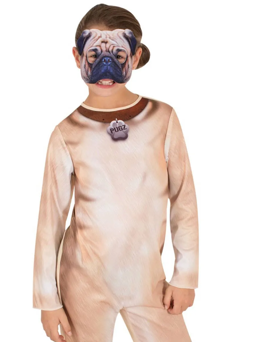 Pug Dog Girls Animal Onesie Book Week Costume