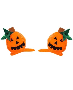 Pumpkin Hair Clips Halloween Costume Accessory