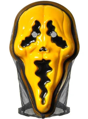 Pumpkin Scream Face Halloween Mask with Hood