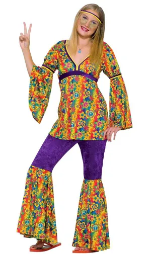 Purple Haze Teen Girls Hippie Costume