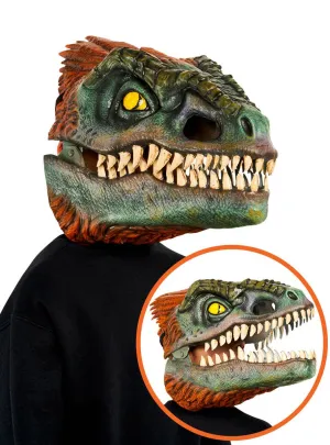 Pyroraptor Dinosaur Costume Mask with Movable Jaw