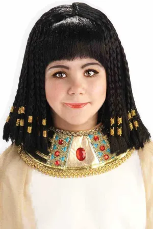 Queen Cleopatra Girls Costume Wig