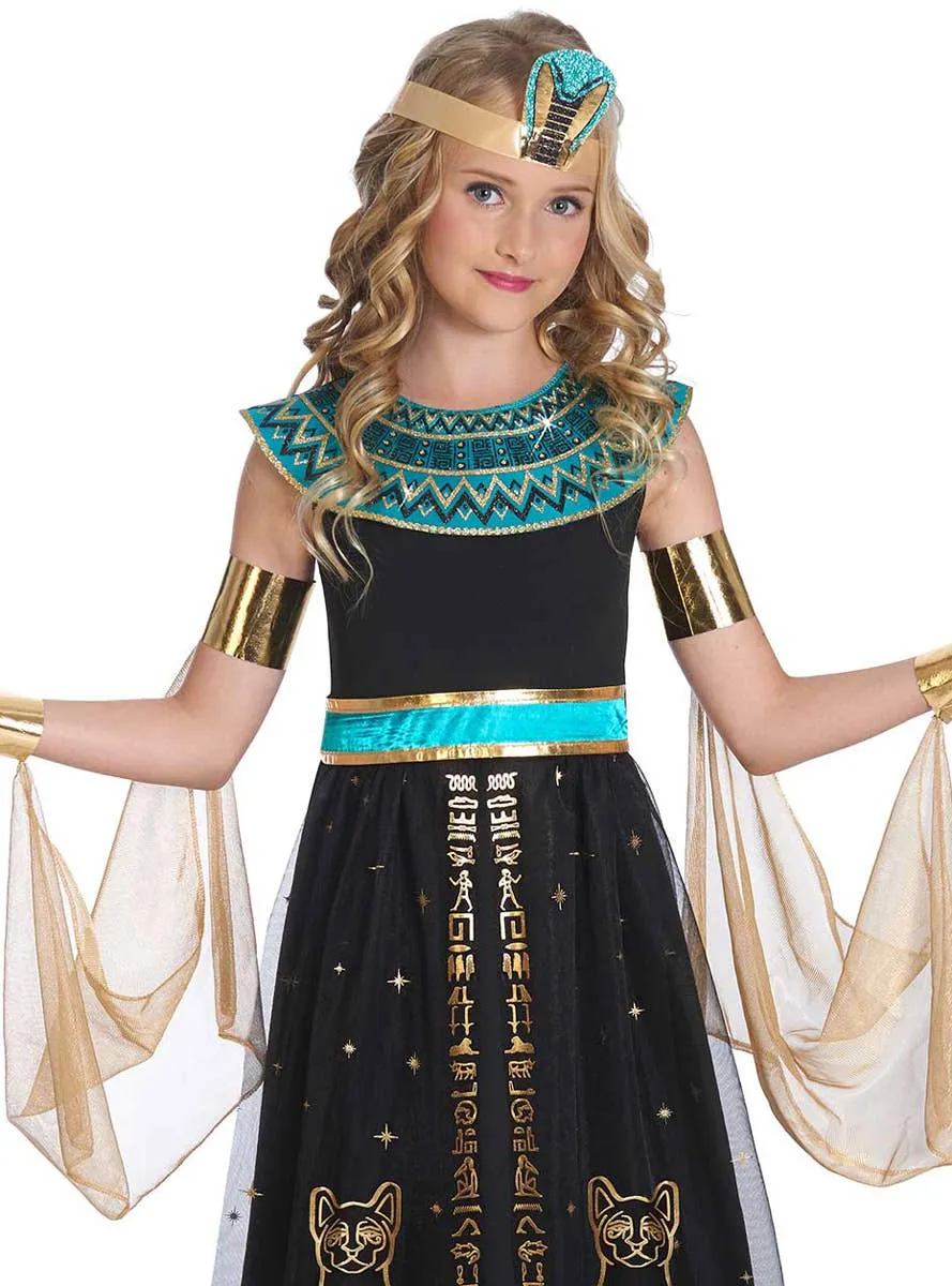 Queen Cleopatra Girls Deluxe Egyptian Costume