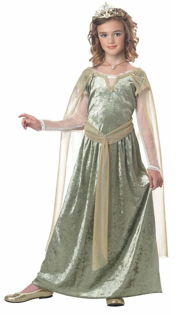 Queen Guinevere Girls Renaissance Costume