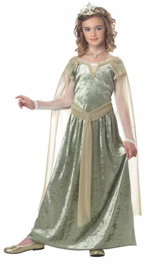 Queen Guinevere Girls Renaissance Costume